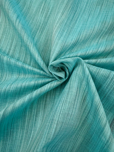 ShopNaya Exclusive | Handwoven | Pure Cotton Saree | Jamdani Weave | No Blouse | Sky Blue | Thread Work | Ships from California